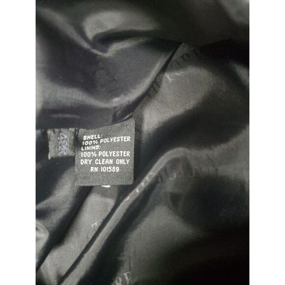Victorio Couture Blazer Black 3 Button Polyester Sport Coat Jacket Size 48R Vntg - Picture 8 of 8
